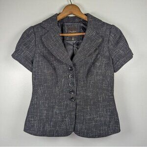 Vintage Y2K Cropped Blazer Size Small Whimsigoth Witchy Goth Office Academia Cap